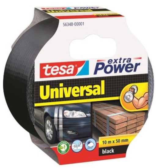 Fita Adesiva Tesa Universal Extra Power 50x10m Preta (56348)