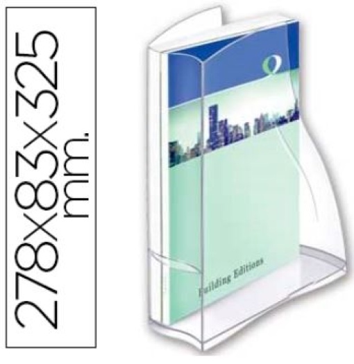 Porta Revistas Cep Isis Plastico Transparente