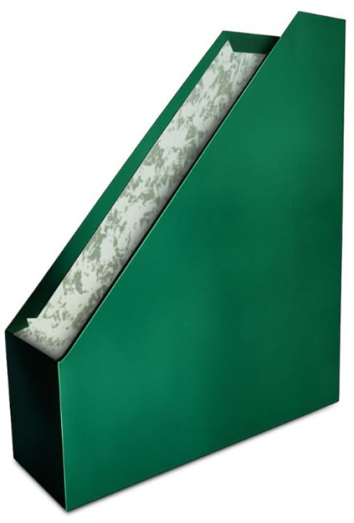 Porta Revistas Cartao 30x25x8cm Verde