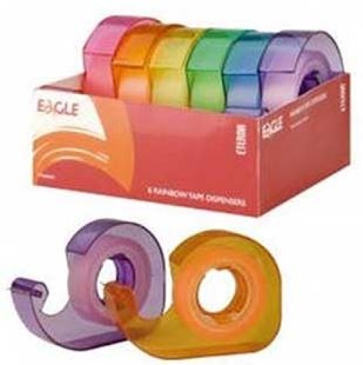 Fita Adesiva C/Dispensador 12,7mts Eagle (Expositor 6 un) 