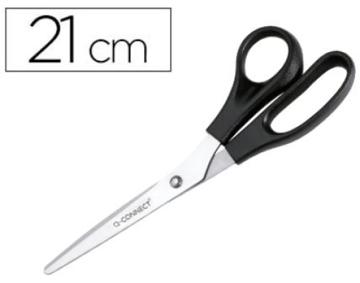 Tesoura Escritorio Q-Connect 8" 210mm Esquerdinos (KF15757)	