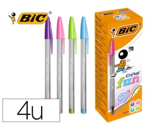 Esferografica Bic Cristal Large Fashion Cx.20uni Cores Sortidas