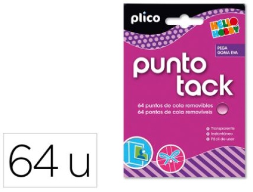 Massa Adesiva Bostik Blu-Tack "Punto Tack" 64 Pontos de Cola Removiveis
