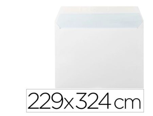 Envelope Liderpapel C4 Branco 229x324mm Tira de Silicone Emb.25uni (SB83)