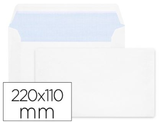 Envelope Liderpapel 110x220 Branco S/Janela Autodex Pack 25uni (SB86)