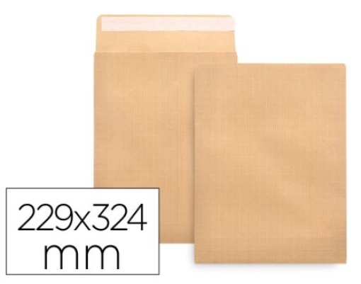 Envelope Saco Liderpapel C4 Kraft 229x324mm Tira de Silicone Emb.25uni