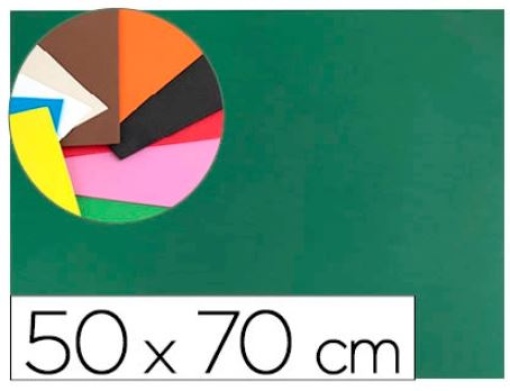 Goma Eva Liderpapel 50x70cm 60gr 1,5mm Verde Escuro