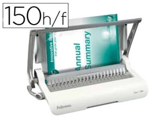Encadernadora Fellowes Star+150 Perfura 12 folhas formato A4 Encaderna até 150Flhs
