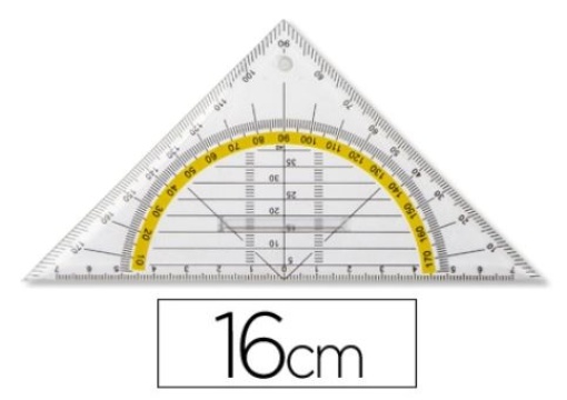 Aristo Liderpapel Geometria 16cm Plastico Cristal com Pega Fixa