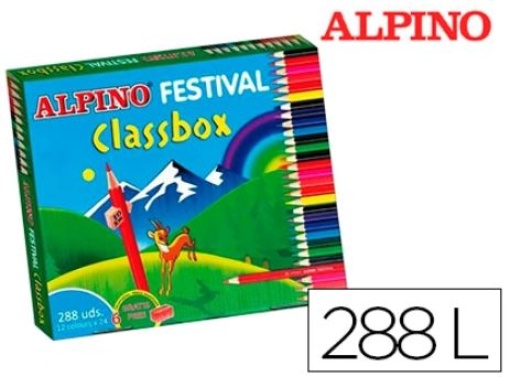 Lapis Cor Alpino Festival Classbox Cx. 288un 12 Cores Sortidas