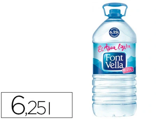 Agua Mineral Natural Font Vella Garrafa 6,25L (FV6.25L)