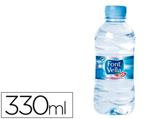 Agua Mineral Natural Font Vella Garrafa 330ml. (FV0.33L)