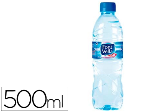 Agua Mineral Natural Font Vella Garrafa 500ml. (FV0.5)
