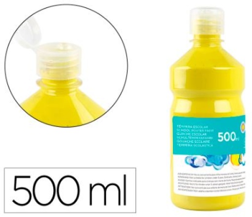 Guache Escolar Liderpapel 500ml Amarelo Limao (TP03)
