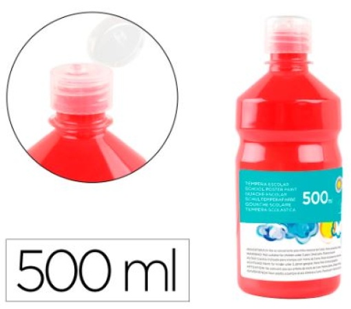 Guache Escolar Liderpapel 500ml Vermelho (TP06)