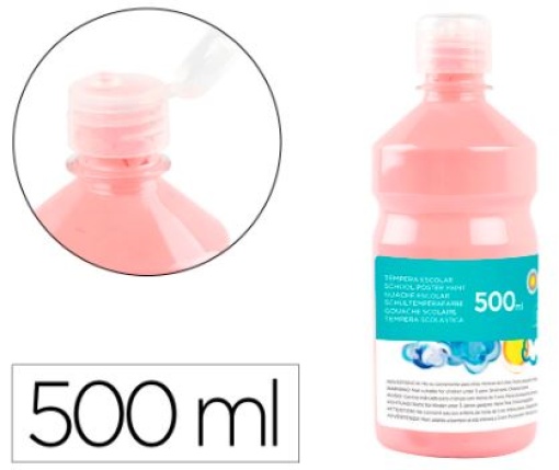 Guache Escolar Liderpapel 500ml Rosa (TP08)