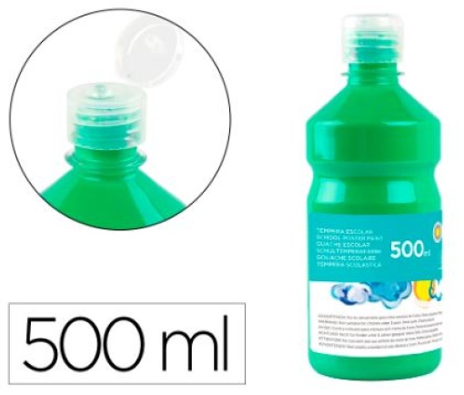 Guache Escolar Liderpapel 500ml Verde