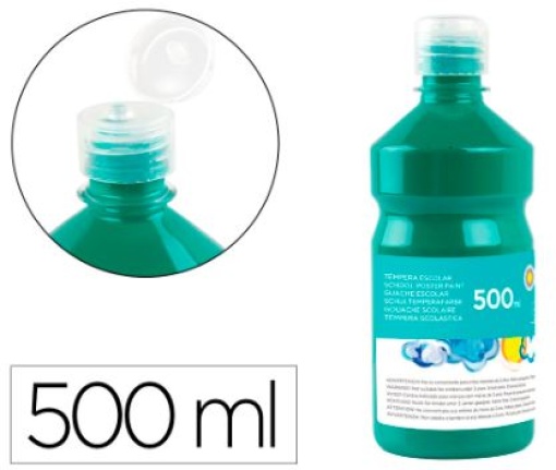 Guache Escolar Liderpapel 500ml Verde Escuro (TP17)
