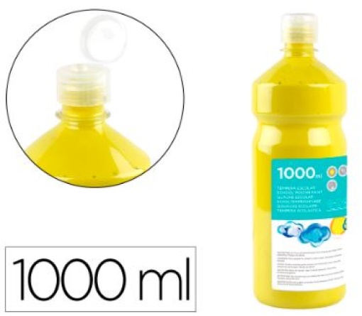 Guache Escolar Liderpapel 1000ml Amarelo Limao
