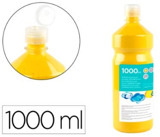 Guache Escolar Liderpapel 1000ml Amarelo