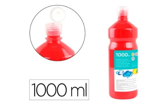 Guache Escolar Liderpapel 1000ml Vermelho