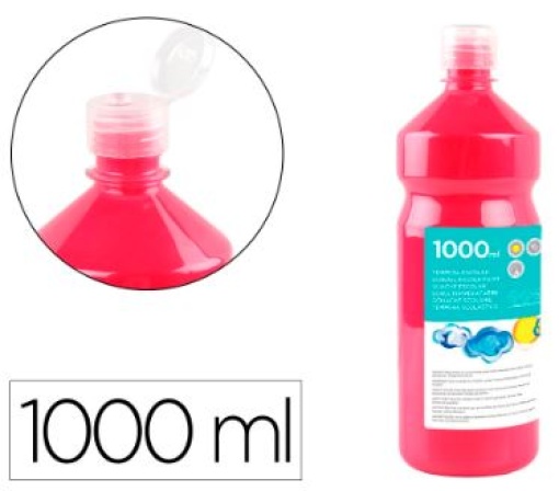 Guache Escolar Liderpapel 1000ml Magenta