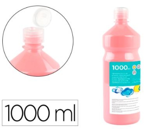 Guache Escolar Liderpapel 1000ml Rosa