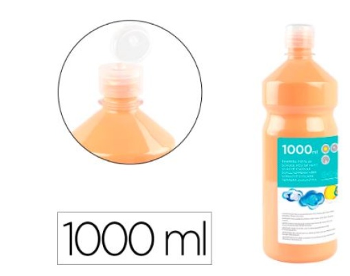 Guache Escolar Liderpapel 1000ml Vermelho Carne