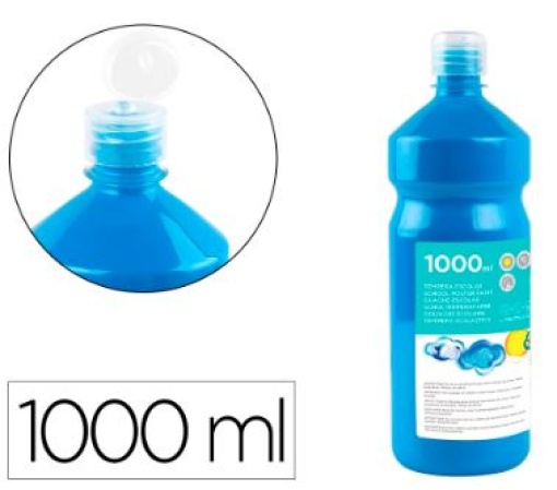 Guache Escolar Liderpapel 1000ml Azul