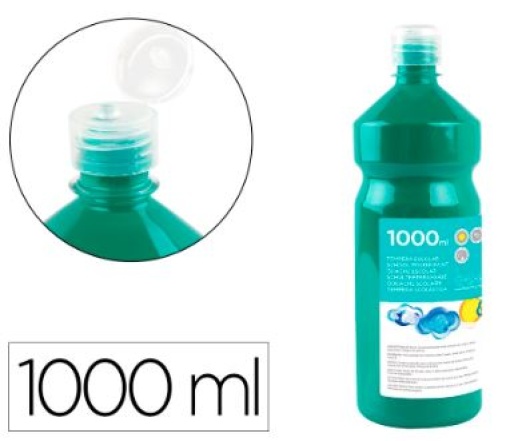 Guache Escolar Liderpapel 1000ml Verde Escuro