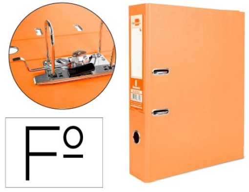 Pasta de Arquivo Liderpapel Documenta PVC Folio 75mm Laranja (AZ52)
