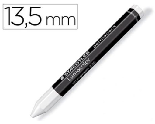Lapis Staedtler Permanente Omnigraph 236 Branco Cx de 12uni
