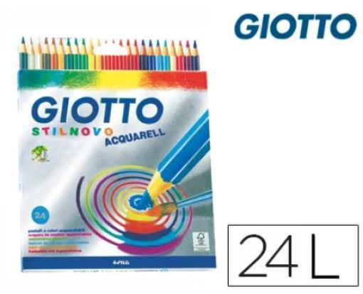Lapis Cor Giotto Stilnovo Aguarelaveis 18cm Cx. 24 Cores (F255800)