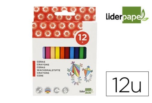 Lapis de Cera Liderpapel Cx.12Cores (BD25)