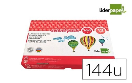 Lapis Cor Liderpapel School 144un 12cores x12un