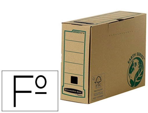 Caixa Arquivo Definitivo Fellowes Cartao Reciclado Folio L100mm Kraft (4471801)