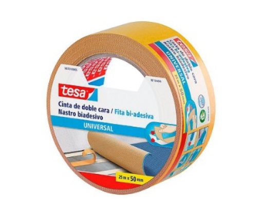 Fita Adesiva Dupla Face Tesa Universal 25mx50mm (56172)