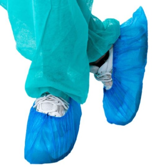 Cobre Sapatos PP Elástico Azul (Marcação CE) 25g Cx.100un