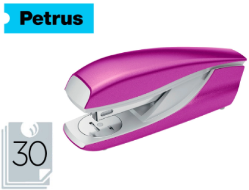 Agrafador Petrus 635 Wow Cap.30fls (24/6-26/6) Purpura Metalizado (624330)