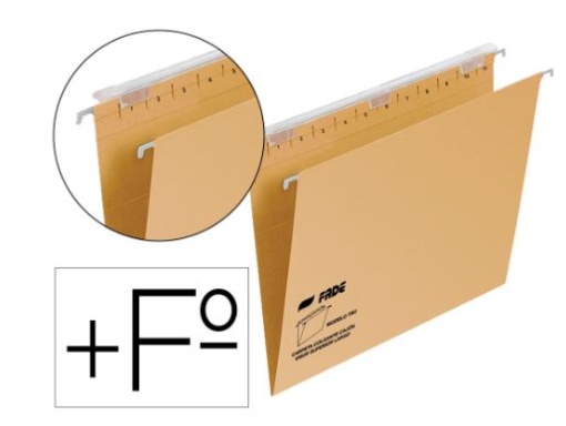 Capas de suspensao Fade Tiki Folio Prolongado Visor Superior 290mm Efeito Lupa Kraft Eco 230g Lombada V