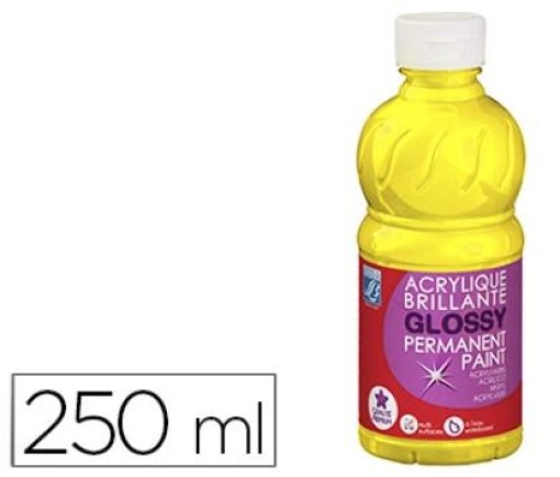 Pintura Acrilica l&b Brilho Amarelo Primario Boiao 250ml