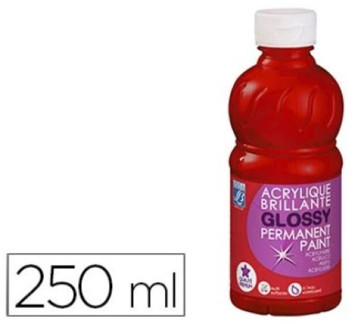 Pintura Acrilica l&b Brilho Vermelho Primario Boiao 250ml