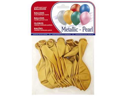 Baloes Latex 100% Biodegradavel Metalizados Ouro Emb.15un (26024 (20024))