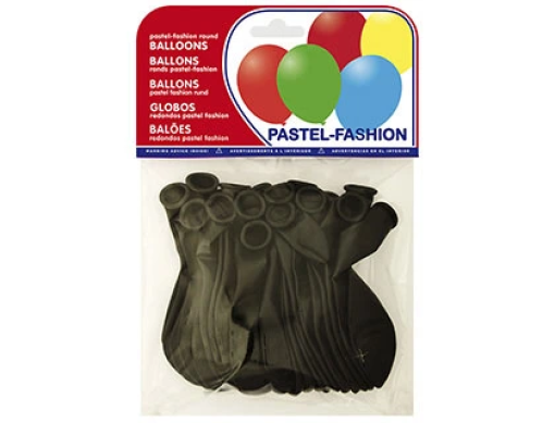 Baloes Latex 100% Biodegradavel Preto Pastel Emb.20 (26021 (20021))