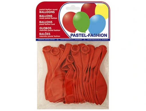 Baloes Latex 100% Biodegradavel Vermelho Pastel Emb.20 (26005 (20005))