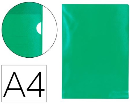 Bolsa Dossier Q-Connect Plastico A4 120mic Abertura em L Verde (KF01488)