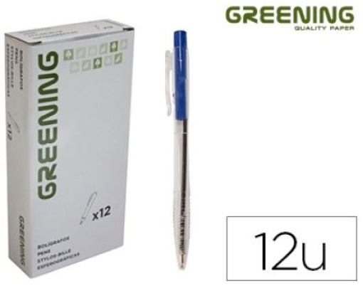 Esferografica Greening Retratil Azul (GN02)