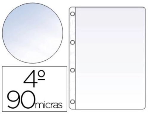 Bolsa Catalogo Saro Quatro Furos Formato Quarto 90mic Cristal Cx.100un