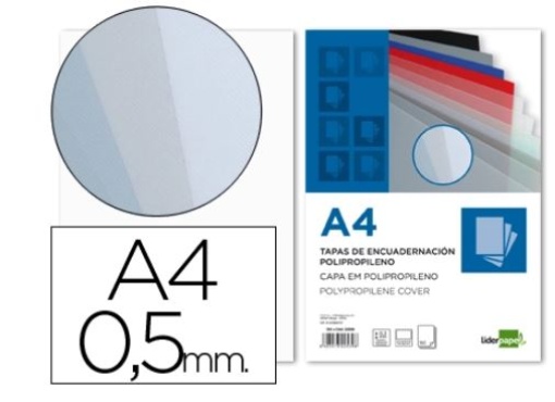 Acetato Encadernacao Liderpapel Polipropileno Transparente  A4 0.5mm Emb.100un (TE15)