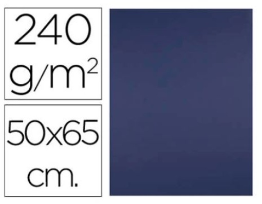 Cartolina Liderpapel 50x65cm 240g Azul Zafira (CX81)